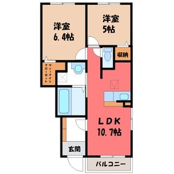 フラワールピナスの物件間取画像